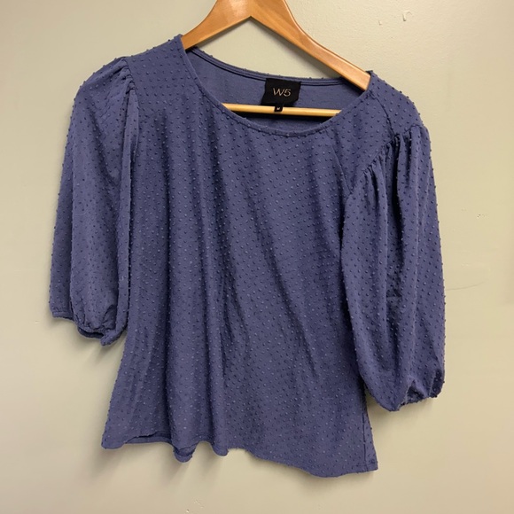 Pewter Textured Blouse - Picture 1 of 5